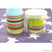 YONGER 2.7 Inch Silicone Baking Cups Cupcake Liners - 8 Color Reusable Silicone Cupcake Molds (48 pcs) - B01N0O6WK5